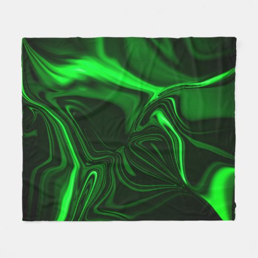 Krümmungen oder Wellen grün metallisch, tief dunke Fleecedecke (Vorderseite (Horizontal))