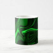 Krümmungen oder Wellen grün metallisch, tief dunke Kaffeetasse (Mittel)