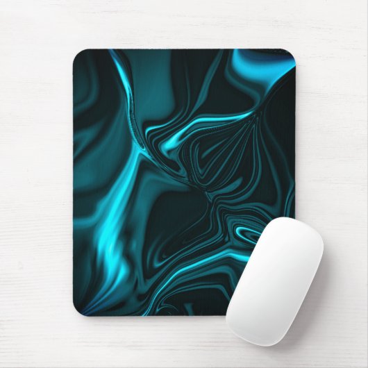 Krümmungen oder Wellen über dunklen Fonds Mousepad (Mit Mouse)