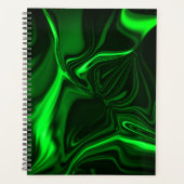 Krümmungen und Falten grün nickeliert auf dunklem  Planer (Vorderseite)