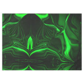 Krümmungen und Falten grün nickeliert auf dunklem  Tischdecke (Vorderseite (Horizontal))