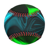 Krümmungen und Falten grün vernickelt in dunklem F Baseball (Rückseite)