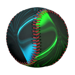 Krümmungen und Falten grün vernickelt in dunklem F Baseball