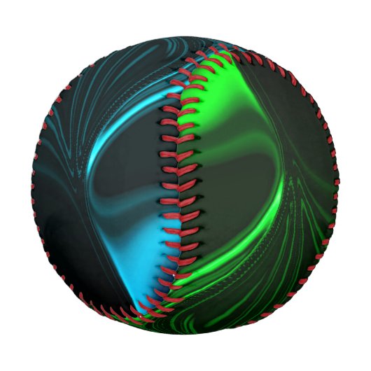 Krümmungen und Falten grün vernickelt in dunklem F Baseball (Schrägansicht)