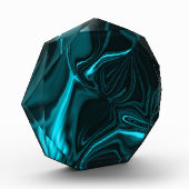 Krümmungen und Wellen Himmel blau oder cyan, dunke Fotoblock (Links)