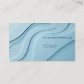 Krümmungsformen in blau mit Kopierraum Visitenkarte (Rückseite)