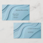 Krümmungsformen in blau mit Kopierraum Visitenkarte (Vorne/Hinten)