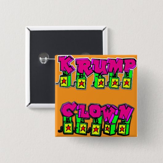 Krump Clown Button (Vorne & Hinten)