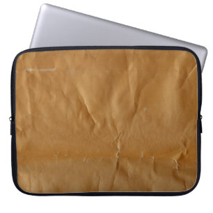 Krumpelter, grungeliger Papierhintergrund. Reihe - Laptopschutzhülle