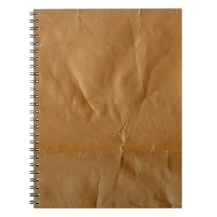 Krumpelter, grungeliger Papierhintergrund. Reihe - Notizblock