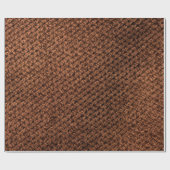 Krumpierte dunkelbraune Stoffstruktur, gewinkelt Geschenkpapier (Flach)