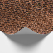 Krumpierte dunkelbraune Stoffstruktur, gewinkelt Geschenkpapier (Ecke)