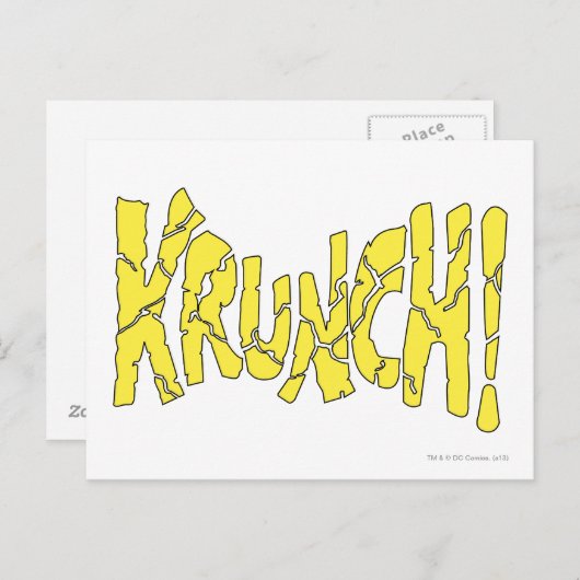 KRUNCH! POSTKARTE (Vorne/Hinten)