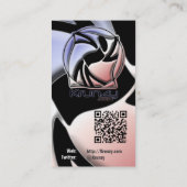 Krunzy.com und Todesziegen-Geschäfts-Karten mit QR Visitenkarte (Rückseite)