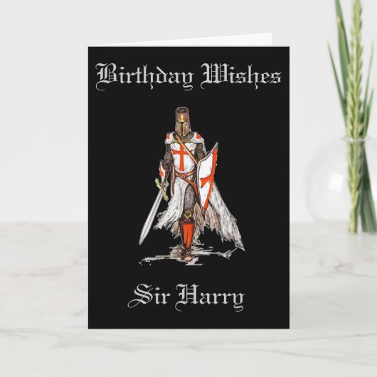 KRUSADER/KNIGHTGREETKARTE KARTE (Vorderseite)