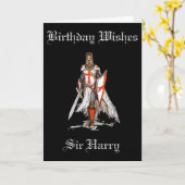 KRUSADER/KNIGHTGREETKARTE KARTE (Gelbe Blume)