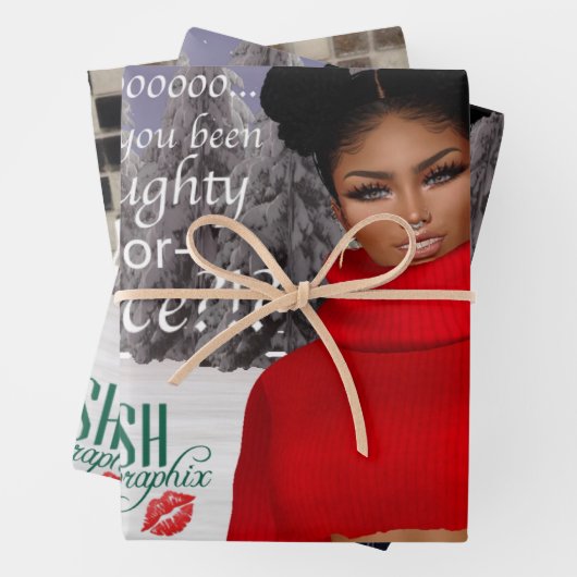 Krush Graphix von Ahsek Novel Gift Wrap 1 Geschenkpapier Set (Beispiel)