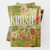 Krush Graphix von Ahsek Novel Gift Wrap 2 Geschenkpapier Set (Beispiel)