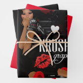 Krush Graphix von Ahsek Novel Gift Wrap 3 Geschenkpapier Set (Beispiel)