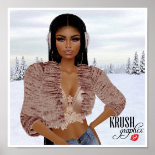 Krush Graphix von Ahsek Novel Snow Day Poster 2