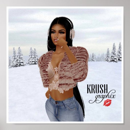Krush Graphix von Ahsek Novel Snow Day Poster 3 (Vorne)
