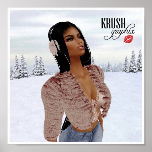 Krush Graphix von Ahsek Novel Snow Day Poster 4 (Vorne)