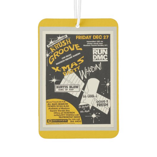 Krush Groove Christmas Party Autolufterfrischer (Rückseite)