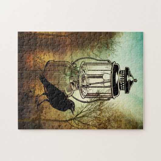 Krustenleuchten und Holz - Stillleben Puzzle (Horizontal)