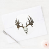 Krustenschädel Runder Aufkleber (Umschlag)