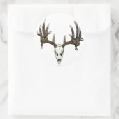 Krustenschädel Runder Aufkleber (Tasche)