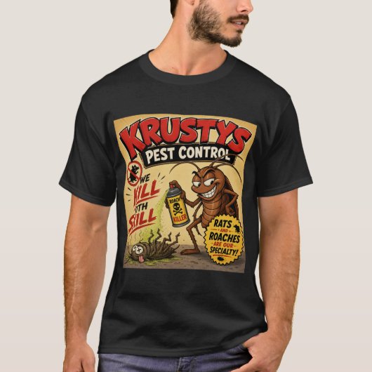 Krustys Schädlingsbekämpfungsshirt T-Shirt (Vorderseite)