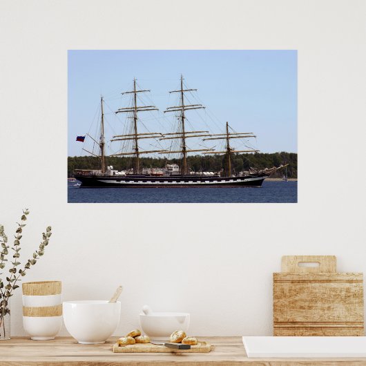 Kruzenshtern Tall Ship Poster (Küche)