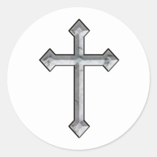 Kruzifix-Aufkleber Runder Aufkleber
