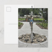 Kruzifix-Gedenkstätte St. Augustine Florida Postkarte (Vorne/Hinten)