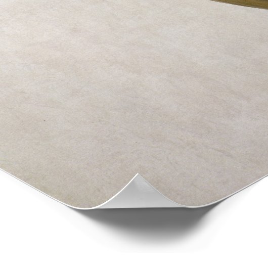 Kruzifix (mehrfarbiges Holz) Poster (Ecke)