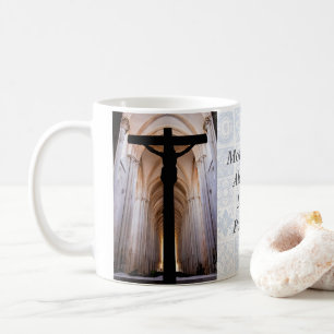 Kruzifix mit Jesus Christus. Gothic Alcobaca Abbey Kaffeetasse