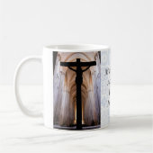 Kruzifix mit Jesus Christus. Gothic Alcobaca Abbey Kaffeetasse (Links)