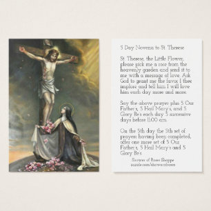 Kruzifix-Rosa-RosenNovena St. Therese Jesus heilig