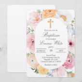 Kruzifix  Tauf Einladung (Vorne/Hinten)