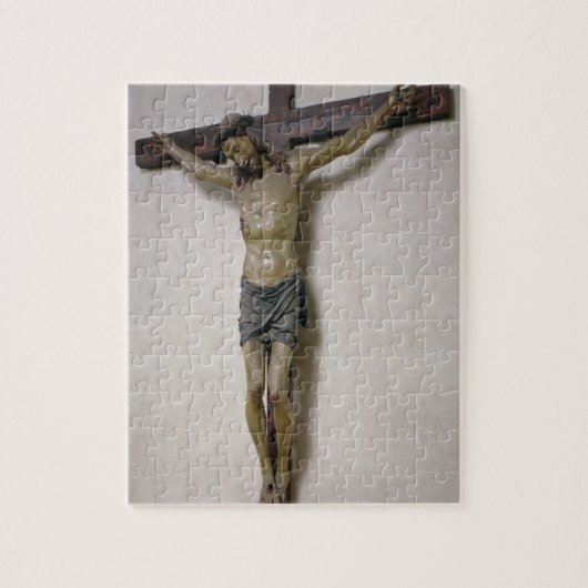 Kruzifix (vielfarbiges Holz) Puzzle (Vertikal)