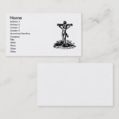 Kruzifix-Visitenkarte Visitenkarte (Vorne/Hinten)