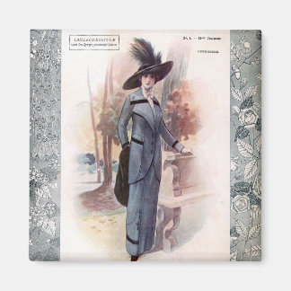 KRW 1907 Französisches Modemagazin Vintag Magnet