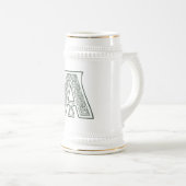 KRW - A - Keltisches Monogramm Stein Bierglas (VorderseiteRechts)