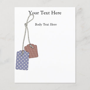 KRW Americana Tags Kleiner Flyer Vorlage