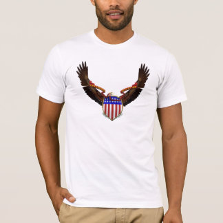 KRW-Amerikaner-Eagle-Emblem patriotisch T-Shirt