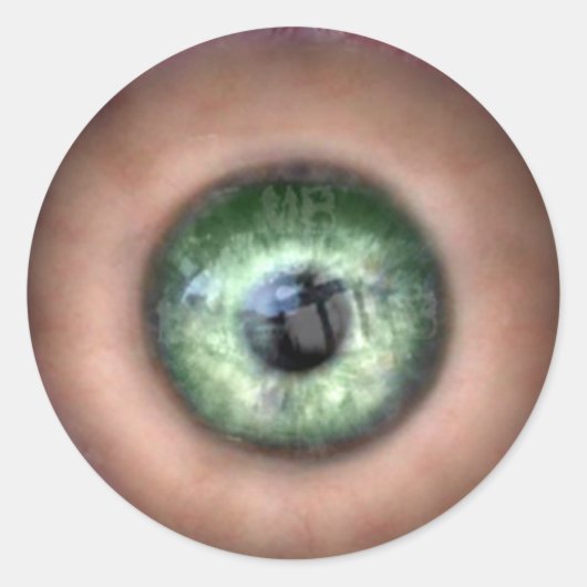 KRW Auge des MonsterHalloween Runder Aufkleber (Vorderseite)