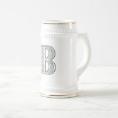 KRW - B - Keltisches Monogramm Stein Bierglas (VorderseiteRechts)