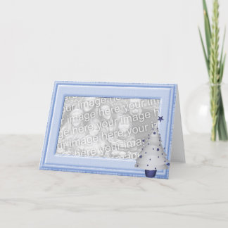 KRW Baby Boy Weihnachts Foto Frame Card Feiertagskarte