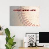 KRW Baseball Bar Mitzvah Autograph Keepake Poster (Heimbüro)