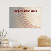 KRW Baseball Bar Mitzvah Autograph Keepake Poster (Küche)